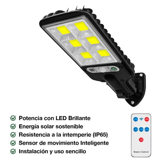 Lampara Solar de Seguridad para Exteriores