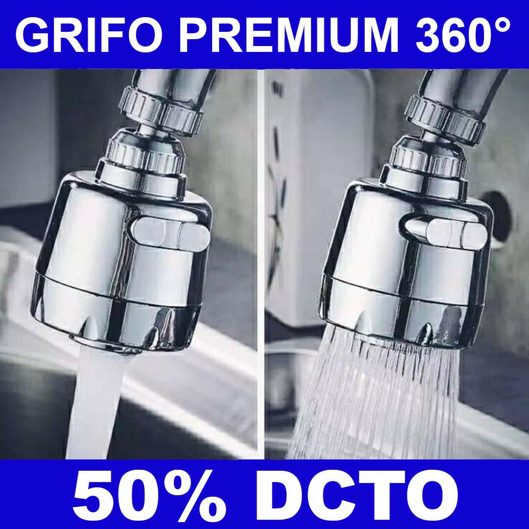 GRIFO EXTENSIBLE 360° +  ADAPTADOR UNIVERSAL