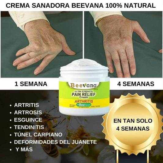 CREMA BEEVANA PARA EL DOLOR Y LAS ARTICULACIONES