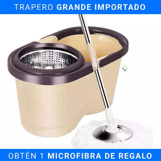 Trapeador Giratorio 360º + Balde Especial:                AMERICANO GRANDE